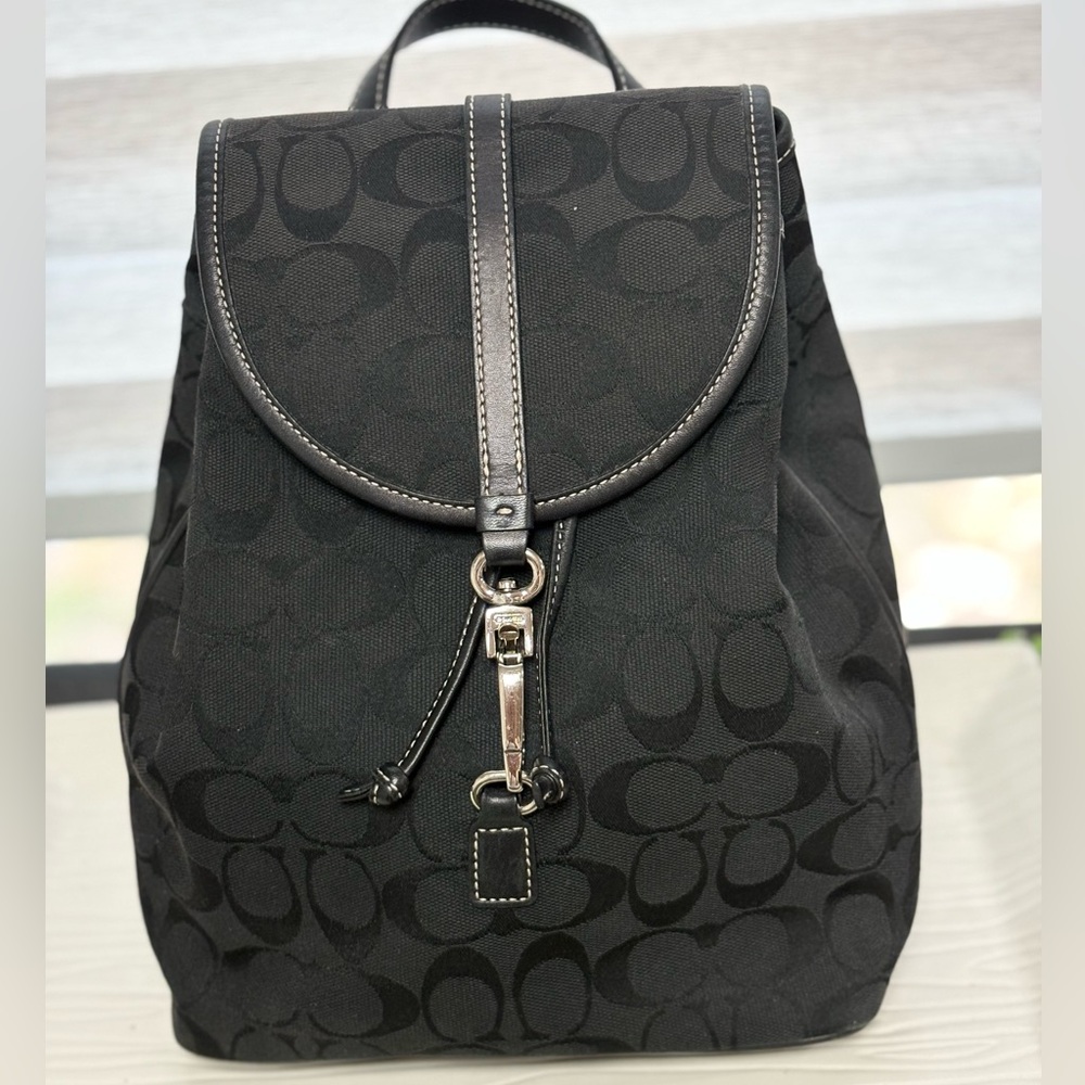 Small Black Coach Backpack